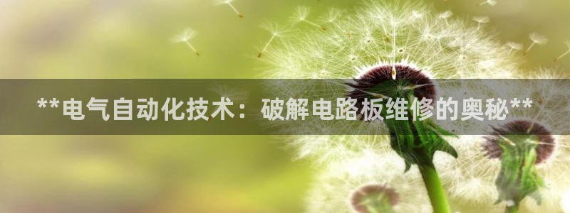 凯发平台网址：**电气自动化技术：破解电路板维修的